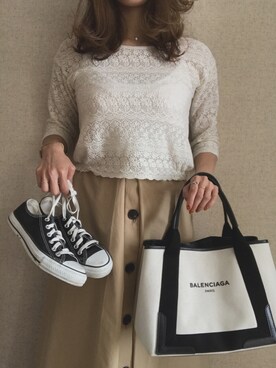 「Another Edition」｜「アイテム（スカート）」を使った、ayakaさん（レディース・166cm）の春コーディネート