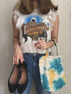 「Another Edition」｜「アイテム（トートバッグ）」を使った、ayakaさん（レディース・166cm）の夏コーディネート