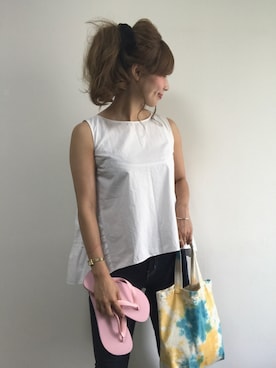 「SHIPS for women」｜「アイテム（その他）」を使った、ayakaさん（レディース・166cm）の夏コーディネート