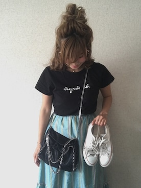「お祭り」｜「アイテム（アクセサリー）」を使った、ayakaさん（レディース・166cm）の夏コーディネート