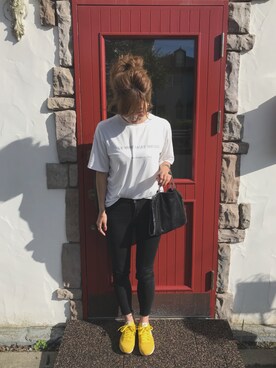 「STELLA McCARTNEY（ステラマッカートニー）のStella McCartney - Falabella ショルダーバッグ M - women - ポリエステル/metal - ワンサイズ（ショルダーバッグ）」を使った、ayakaさん（レディース・166cm）の秋コーディネート