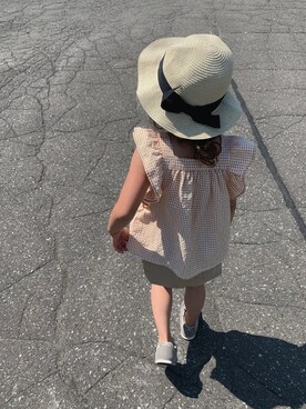 「娘」｜「アイテム（スニーカー）」を使った、ayakaさん（レディース・166cm）の夏コーディネート