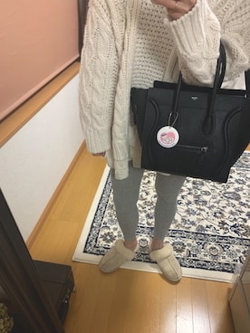 「CELINE」｜「アイテム（その他シューズ）」を使った、ayakaさん（レディース・166cm）の冬コーディネート