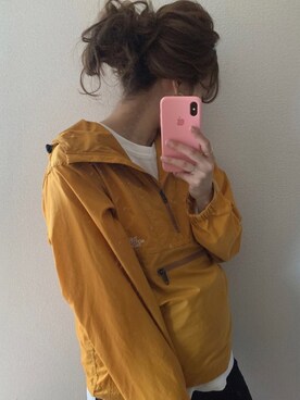 「northface」｜「アイテム（ブルゾン）」を使った、ayakaさん（レディース・166cm）の春コーディネート