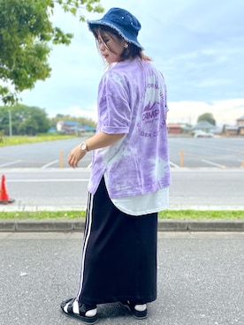 「CAMP7」｜「アイテム（サンダル）」を使った、ha-tan. ✩.*˚さん（レディース・157cm）の春コーディネート