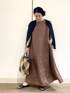 「unify（ユニファイ）のアイテム」を使った、クボさん（レディース・160cm）の夏コーディネート