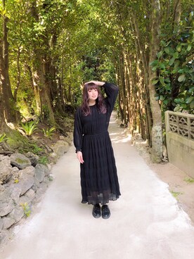 「沖縄」｜「アイテム（ブーツ）」を使った、genchaさん（レディース・156cm）の春コーディネート