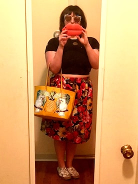 「ALDO（アルド）のアイテム（トートバッグ）」を使った、sugarbonezさん（レディース・168cm）の夏コーディネート