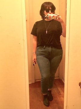 「working style」｜「アイテム（ブーティ）」を使った、sugarbonezさん（レディース・168cm）の冬コーディネート