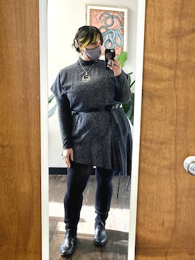 「working style」｜「アイテム（ブーツ）」を使った、sugarbonezさん（レディース・168cm）の冬コーディネート