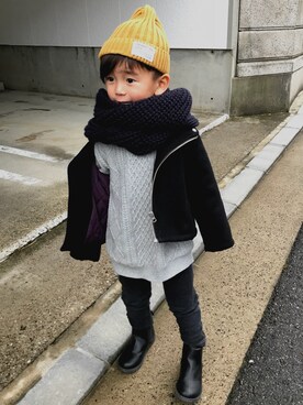 ライダースジャケットを使った 3歳男の子 の人気ファッションコーディネート ユーザー その他ユーザー Wear