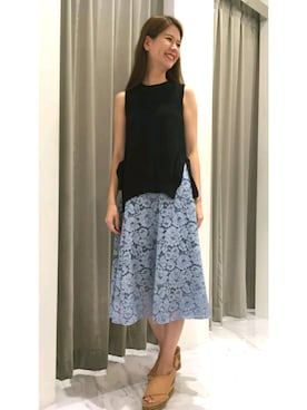 「JILL STUART（ジルスチュアート）のアイテム（ニット/セーター）」を使った、ＨＡＺＵＫＩさん（レディース・170cm）の夏コーディネート