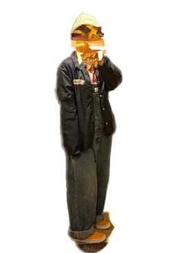 「STEEL（スティール）のアイテム」を使った、てれれさん（レディース・162cm）の冬コーディネート