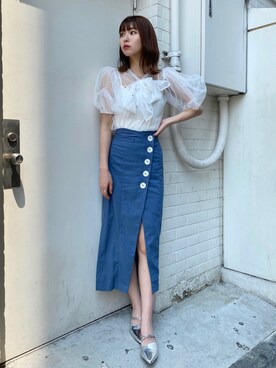 「REDYAZEL（レディアゼル）のアイテム（サンダル）」を使った、MIOさん（レディース・162cm）の秋コーディネート