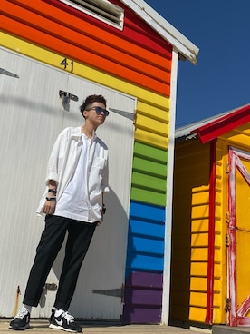 W Y Yeungさん（メンズ・165cm）の春コーディネート