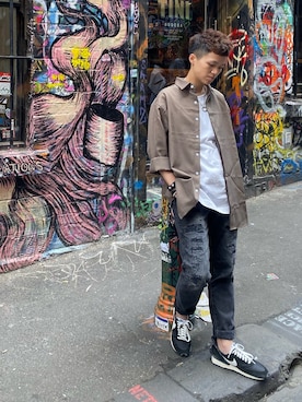 W Y Yeungさん（メンズ・165cm）の春コーディネート