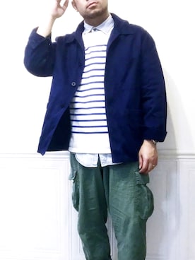 「Le LABOUREUR（ラブルール）のアイテム」を使った、York-約克さん（メンズ・170cm）の春コーディネート