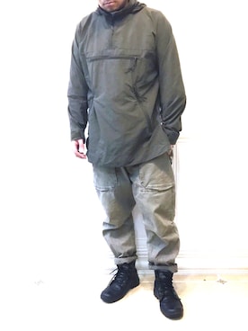 「BURLAP OUTFITTER（バーラップアウトフィッター）のアイテム（ナイロンジャケット）」を使った、York-約克さん（メンズ・170cm）の春コーディネート