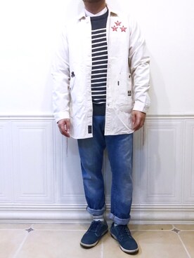 「ROLLING CRADLE（ローリングクレイドル）のアイテム（ジャケット/アウター）」を使った、York-約克さん（メンズ・170cm）の春コーディネート