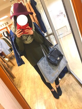「GORGE（ゴージ）のアイテム（シューズ）」を使った、СНайм¡Ц💙さん（レディース・164cm）の冬コーディネート