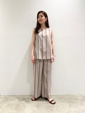YuinoKikuchiさん（レディース・160cm）の夏コーディネート