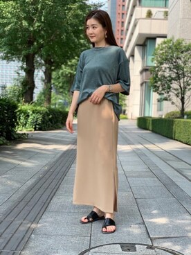 YuinoKikuchiさん（レディース・160cm）の夏コーディネート