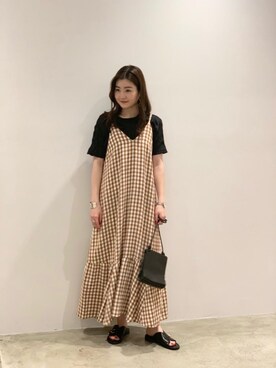 YuinoKikuchiさん（レディース・160cm）の春コーディネート