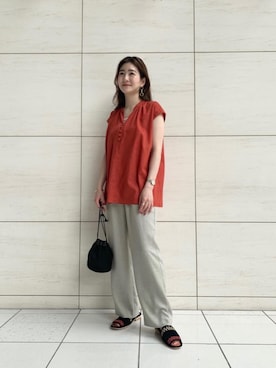 「allery（アレリー）のアイテム（バッグ）」を使った、YuinoKikuchiさん（レディース・160cm）の春コーディネート