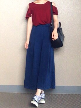 ちーさん（レディース・154cm）の夏コーディネート