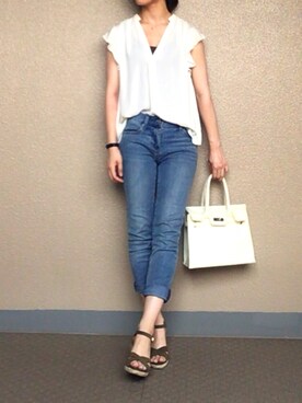 ちーさん（レディース・154cm）の夏コーディネート