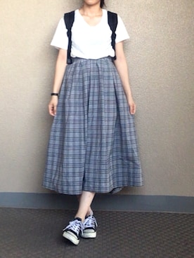 ちーさん（レディース・154cm）の夏コーディネート