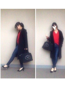 「YEVS（イーブス）のアイテム（ジャケット/アウター）」を使った、ちーさん（レディース・154cm）の秋コーディネート