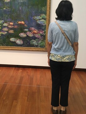 「MONET（モネ）のアイテム」を使った、加藤家さん（レディース・165cm）の夏コーディネート