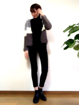 相武紗季さんドラマ着用 パウダーストレッチスキニーデニムパンツを使った人気ファッションコーディネート Wear