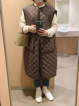「THE SHINZONE（ザ　シンゾーン）のアイテム（その他アウター）」を使った、ahiroさん（レディース・165cm）の秋コーディネート