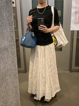 「ヴィトンバッグ」｜ahiroさん（レディース・165cm）の夏コーディネート