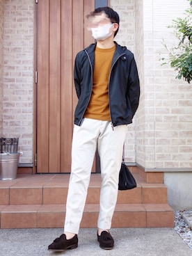 「アイテム（ブルゾン）」を使った、えくちゃんさん（メンズ・169cm・40代）の秋コーディネート