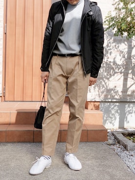 「アイテム（ブルゾン）」を使った、えくちゃんさん（メンズ・169cm・40代）の冬コーディネート