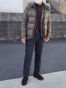 テーラードジャケットを使った ダウンジャケット の人気ファッションコーディネート Wear