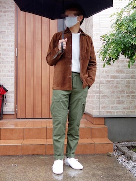 「CROWN JAZZ（クラウンジャズ）のアイテム」を使った、えくちゃんさん（メンズ・169cm）の春コーディネート