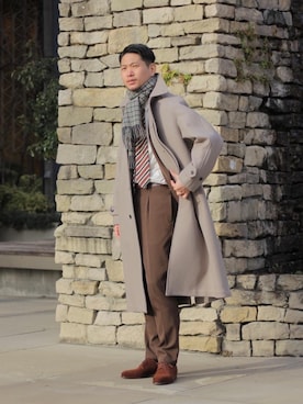 木原 大輔さん（メンズ・178cm）の冬コーディネート