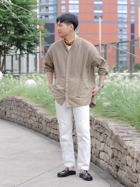「ベーシック/トラッド」｜木原 大輔さん（メンズ・178cm）の夏コーディネート