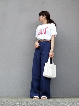 「NOWiSTYLE（ナウアイスタイル）のアイテム」を使った、may_shionさん（レディース・155cm）の夏コーディネート