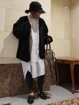 「しまむら（シマムラ）のアイテム（帽子）」を使った、may_shionさん（レディース・155cm）の秋コーディネート