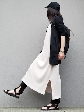 「マキシ丈ワンピ」｜may_shionさん（レディース・155cm）の夏コーディネート