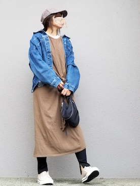 「antiqua」｜「アイテム（スリッポン）」を使った、may_shionさん（レディース・155cm）の秋コーディネート