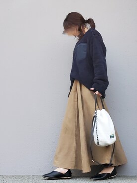 「大人ミューズ（オトナミューズ）のアイテム」を使った、may_shionさん（レディース・155cm）の冬コーディネート