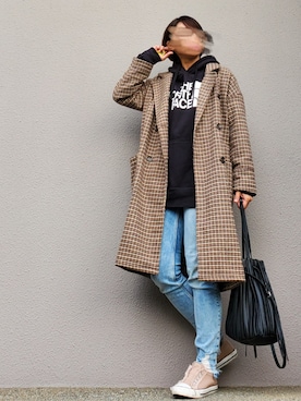 「THE NORTH FACE（ザノースフェイス）のTHE NORTH FACE/ザ・ノースフェイス M 8020 HD P/O プルオーバーパーカー（パーカー）」を使った、may_shionさん（レディース・155cm）の秋コーディネート