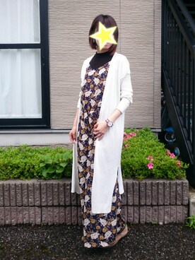 「Daniel Wellington（ダニエルウェリントン）の【Daniel Wellington】レザーバンド３６ＭＭ（アナログ腕時計）」を使った、shi_ho...さん（レディース・166cm）の夏コーディネート