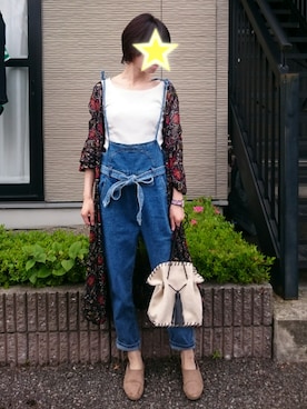 「Daniel Wellington（ダニエルウェリントン）の【Daniel Wellington】レザーバンド３６ＭＭ（アナログ腕時計）」を使った、shi_ho...さん（レディース・166cm）の夏コーディネート